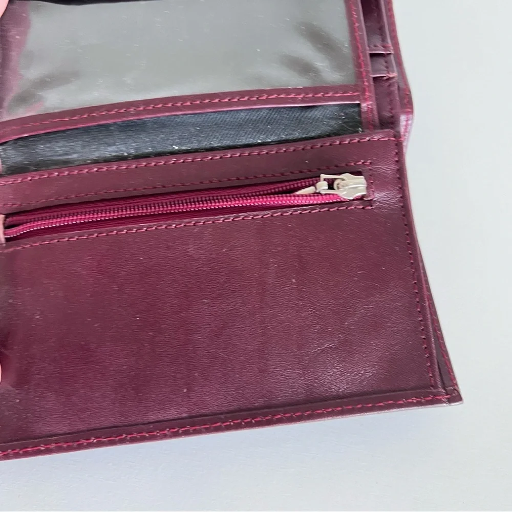 Kate‎ Spade Vintage Tri-fold Blue Brown Striped Wallet